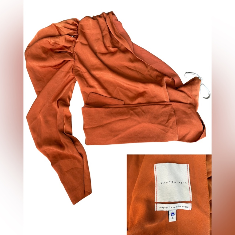 Sandra M Orange Long Sleeve Top